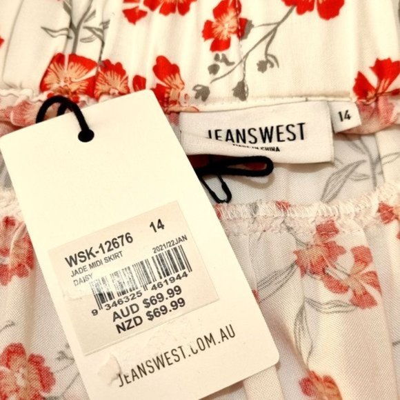 Jeanswest Jade Midi Daisy Skirt - BNWT - Picture 10 of 11